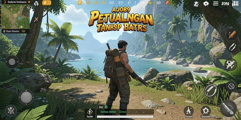 Menampilkan aksi seru dalam dunia Open World AJO89.