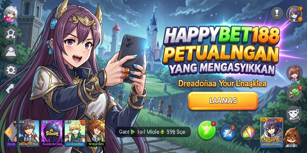Tampilan gameplay seru dari HAPPYBET188 yang penuh aksi Anime.