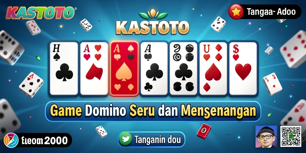 Screenshot KASTOTO menampilkan aksi gameplay Domino yang menarik.