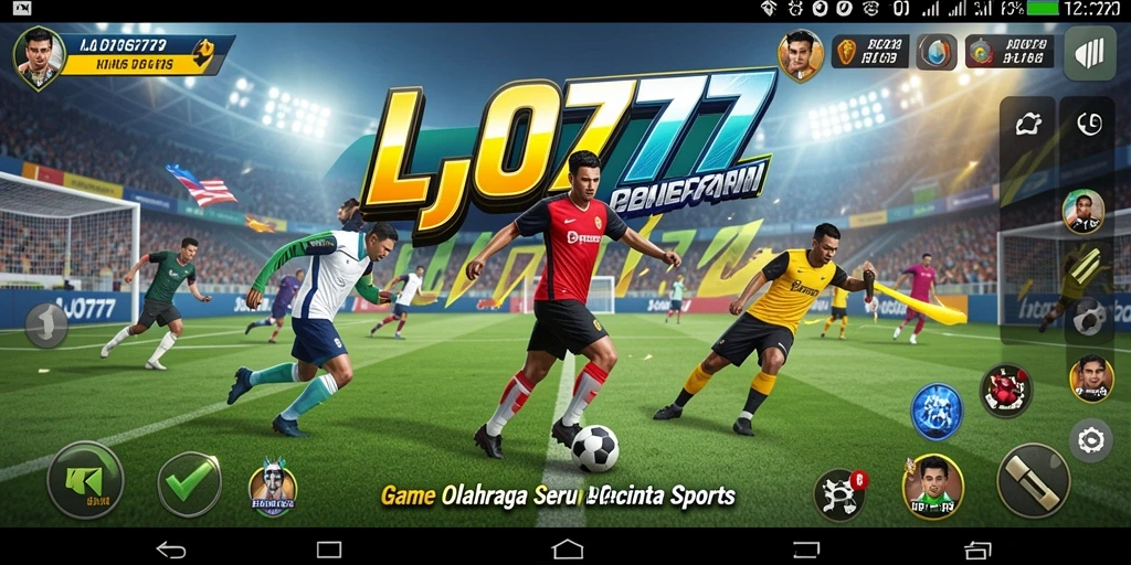Screenshot LJO777 menampilkan aksi seru dalam pertandingan olahraga.